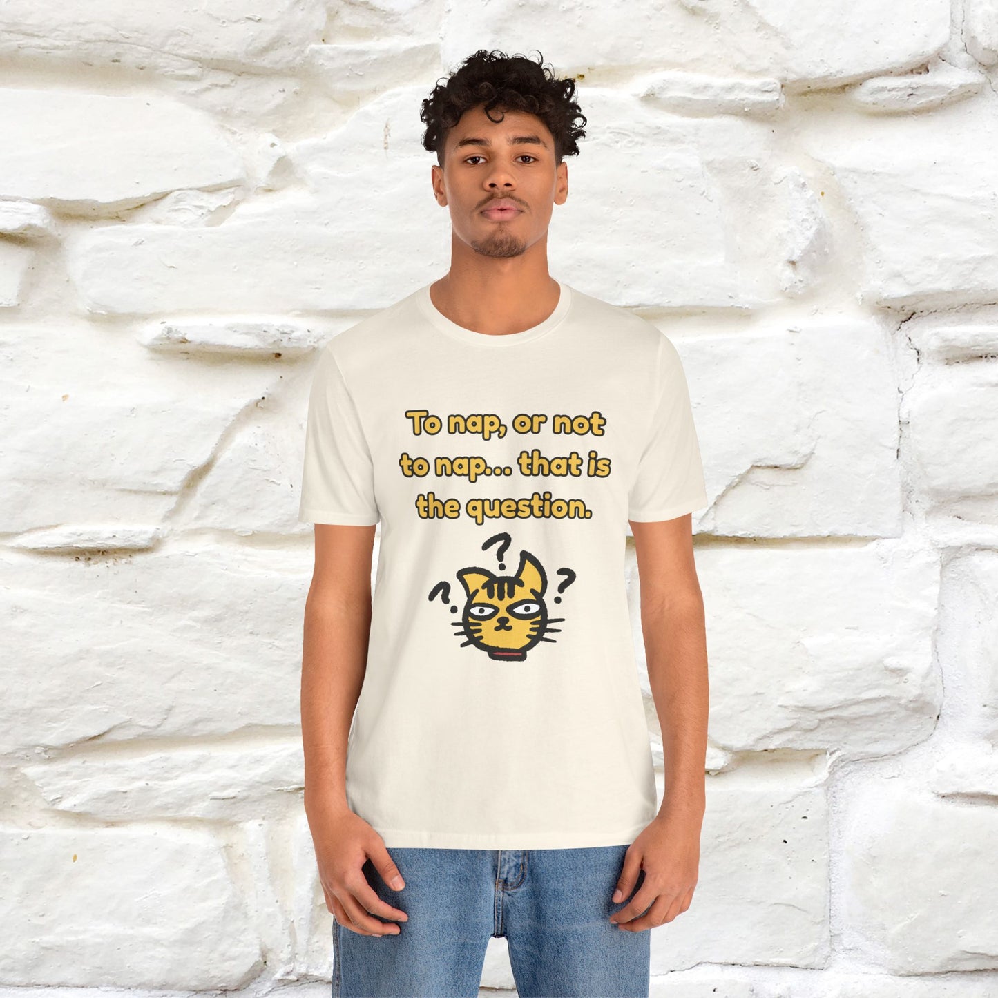 “To nap, or not to nap… that is the question.''| Funny T-Shirt | Nunu&Miao Studio