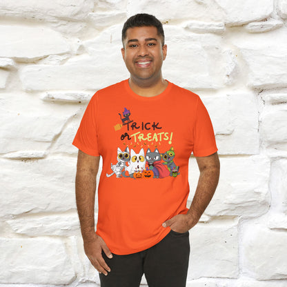 ''Trick Or Treats! ''Cat Unisex T-shirt 100% Cotton*