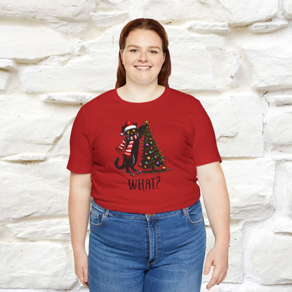 What? Cattitude Cat Christmas Shirt for Men & Women | 100% Cotton*