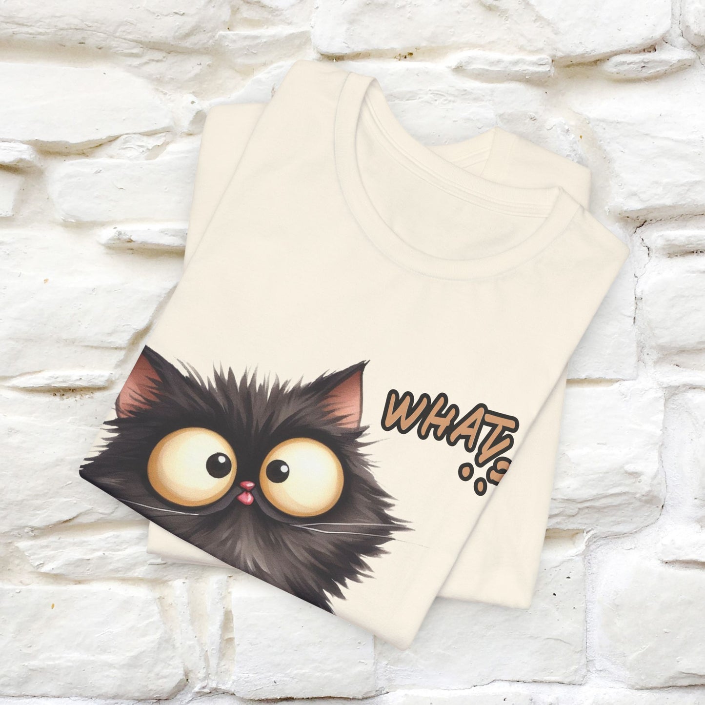 What? Cat T-Shirt for Men & Women | 100% Cotton* Funny & Stylish Tee