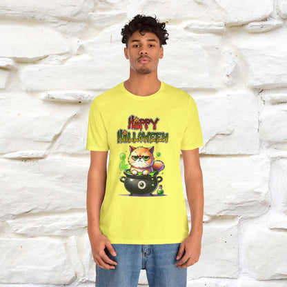 "Angry Cat Happy Halloween" Cat  T-shirt |Nunu&Miao Studio - Nunu&Miao Studio