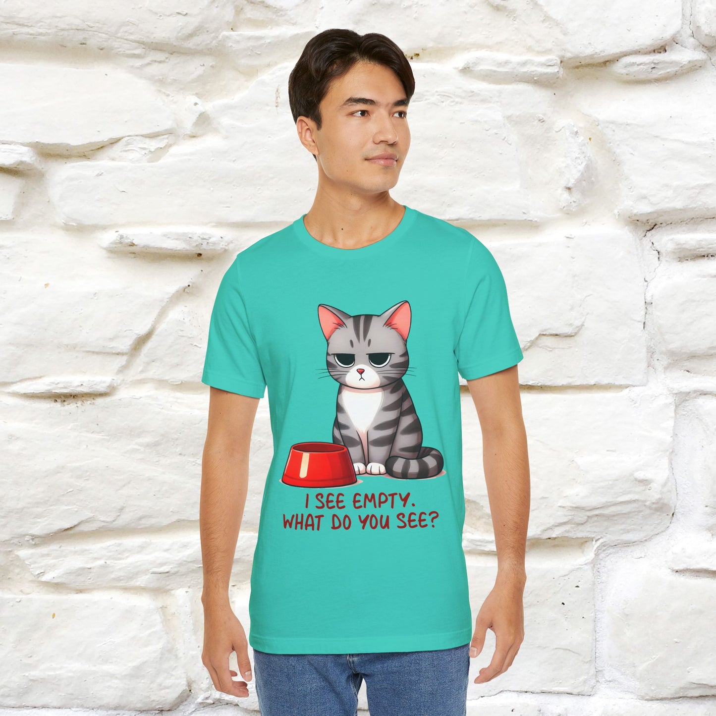 "I See Empty. What Do You See"  | Cat T-Shirt | Nunu&Miao Studio