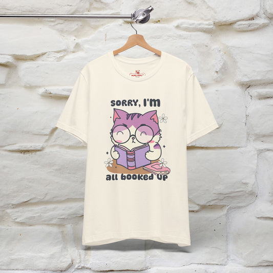 Funny Cat T-Shirt for Book Lovers – 100% Cotton* | Cute Cat Apparel for Men & Women | Gifts for Cat Lovers