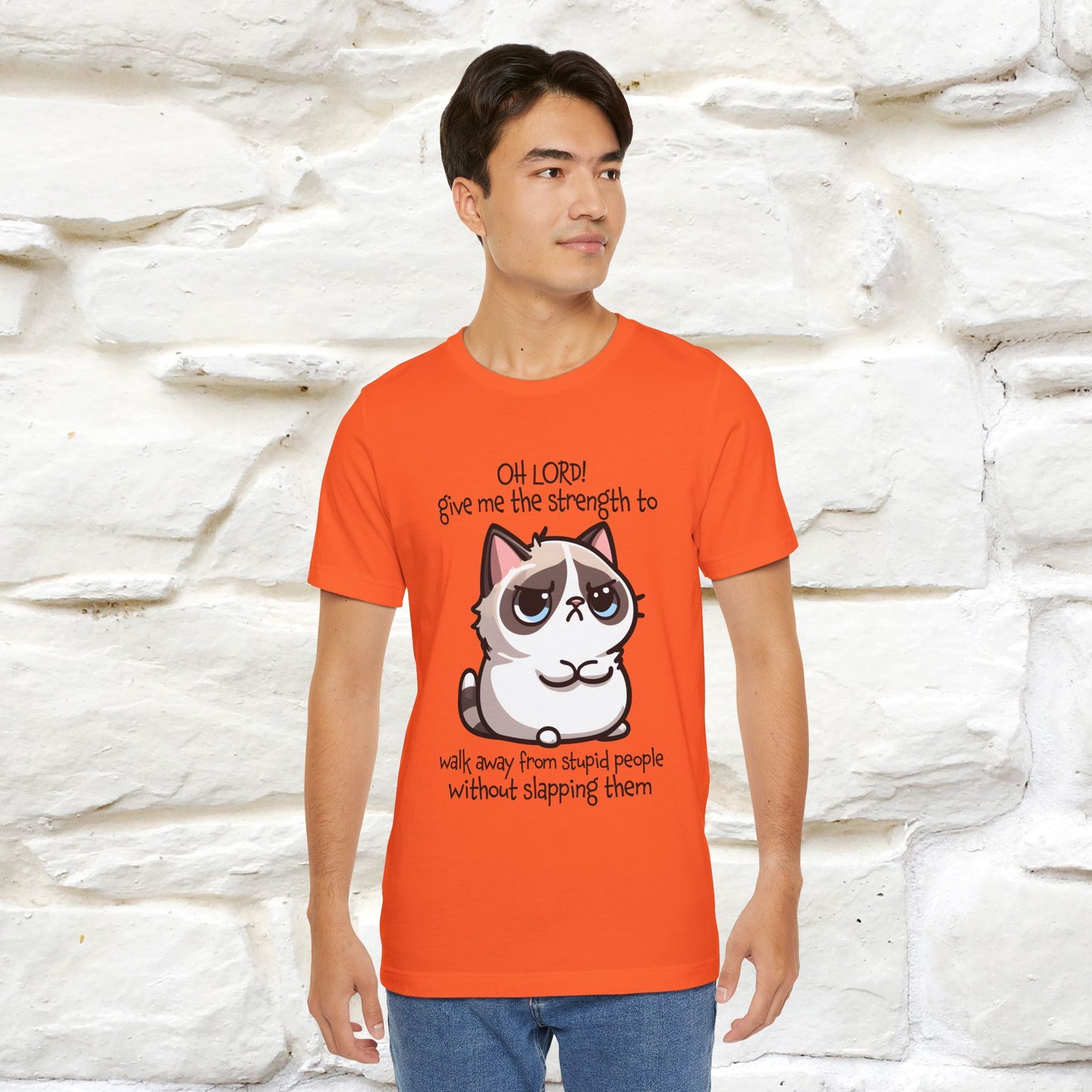 ''Oh Lord! Give Me Strength to ...'' Cat T-Shirt |  | Nunu&Miao Studio