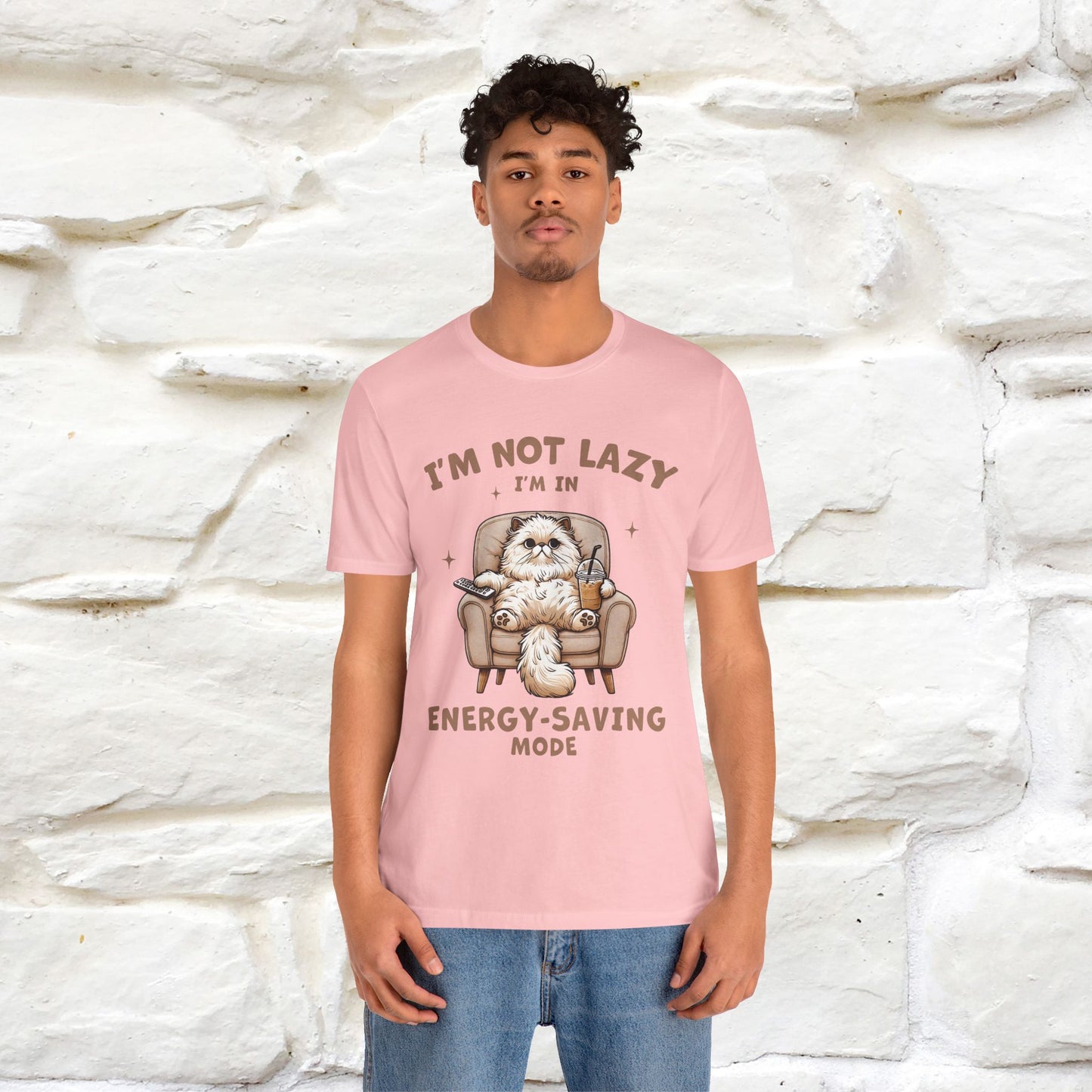 "I'm Not Lazy I'm In Energy-Saving Mode " Cat T-shirt |Nunu&Miao Studio