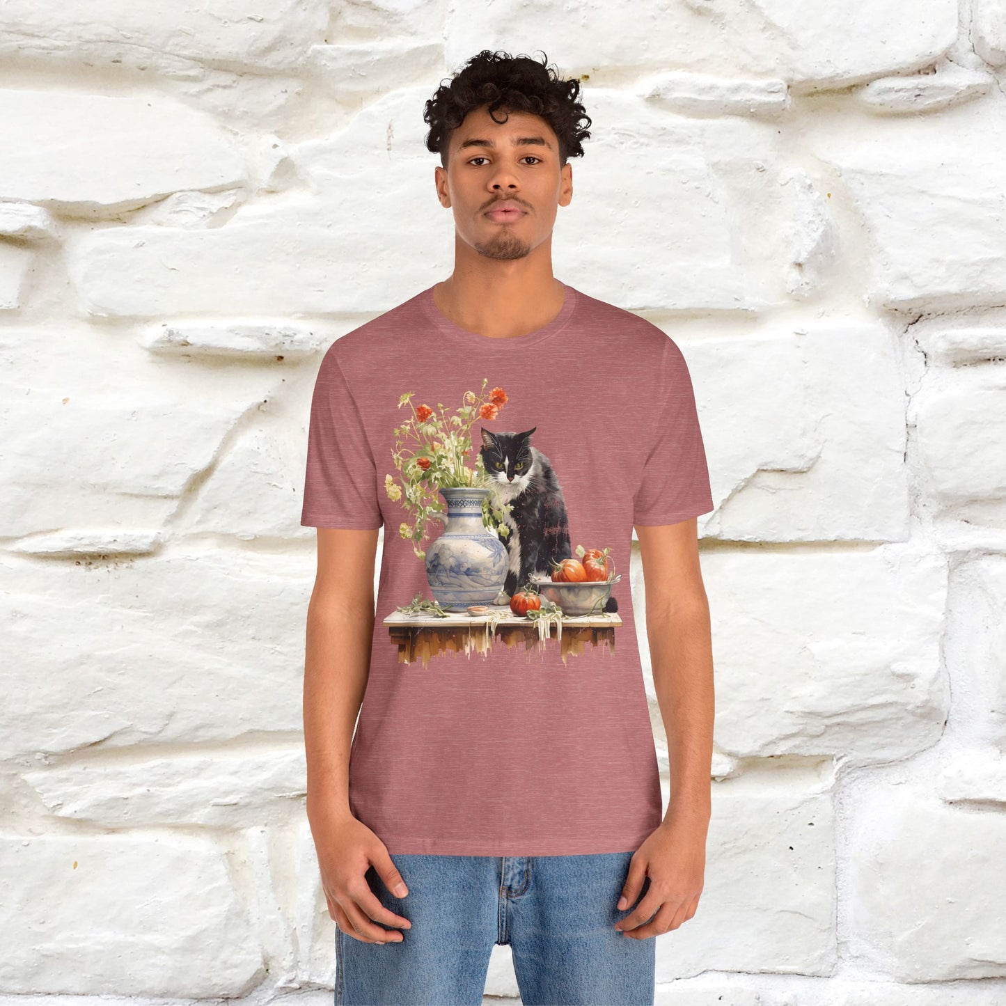 ''THe Cat and The Vase '' T-shirt for Men and Women 100% Cotton*