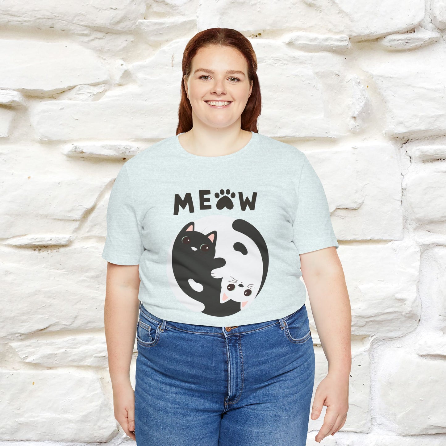 ''Ying Yang Meow''  Cat T-shirt for Men and Women  100% Cotton*