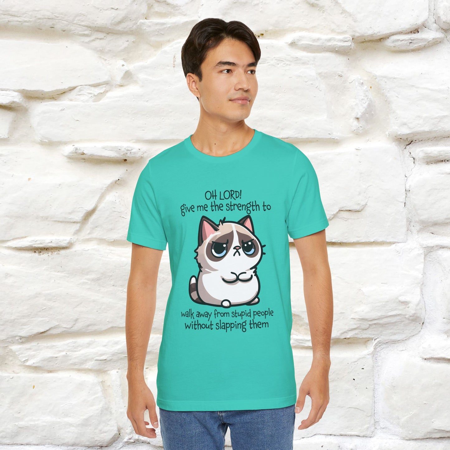 ''Oh Lord! Give Me Strength to ...'' Cat T-Shirt |  | Nunu&Miao Studio