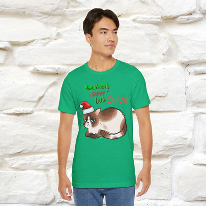 Have Yourself a Grumpy Little Christmas | Festive Cat Christmas Shirt for Men & Women | 100% Cotton*