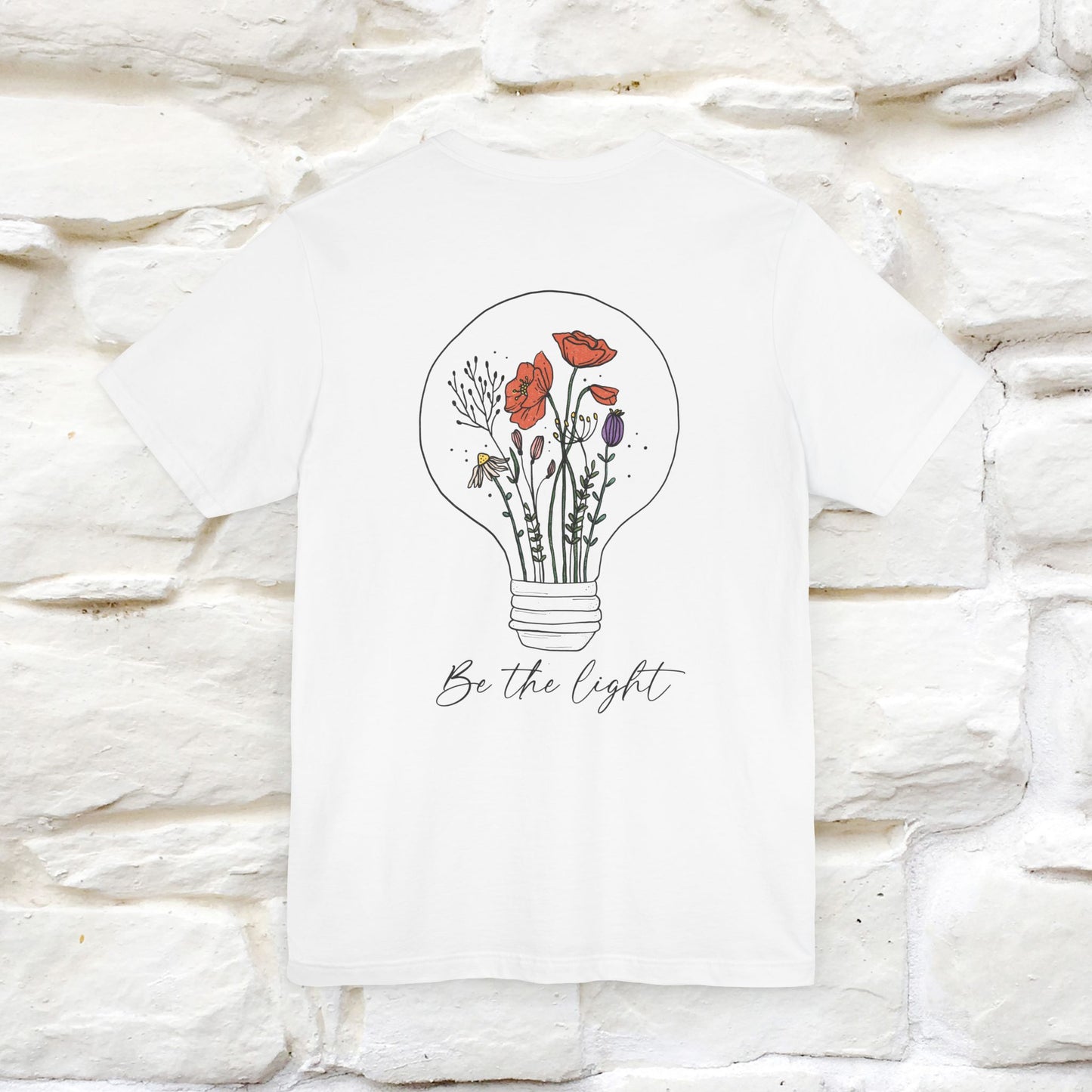 "Be The Light" Cat T-Shirt for Men & Women | Front & Back Design | 100% Cotton* 🐾