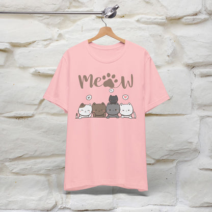 "Meow" Cute Cat T-Shirt for Men & Women | 100% Cotton 🐾