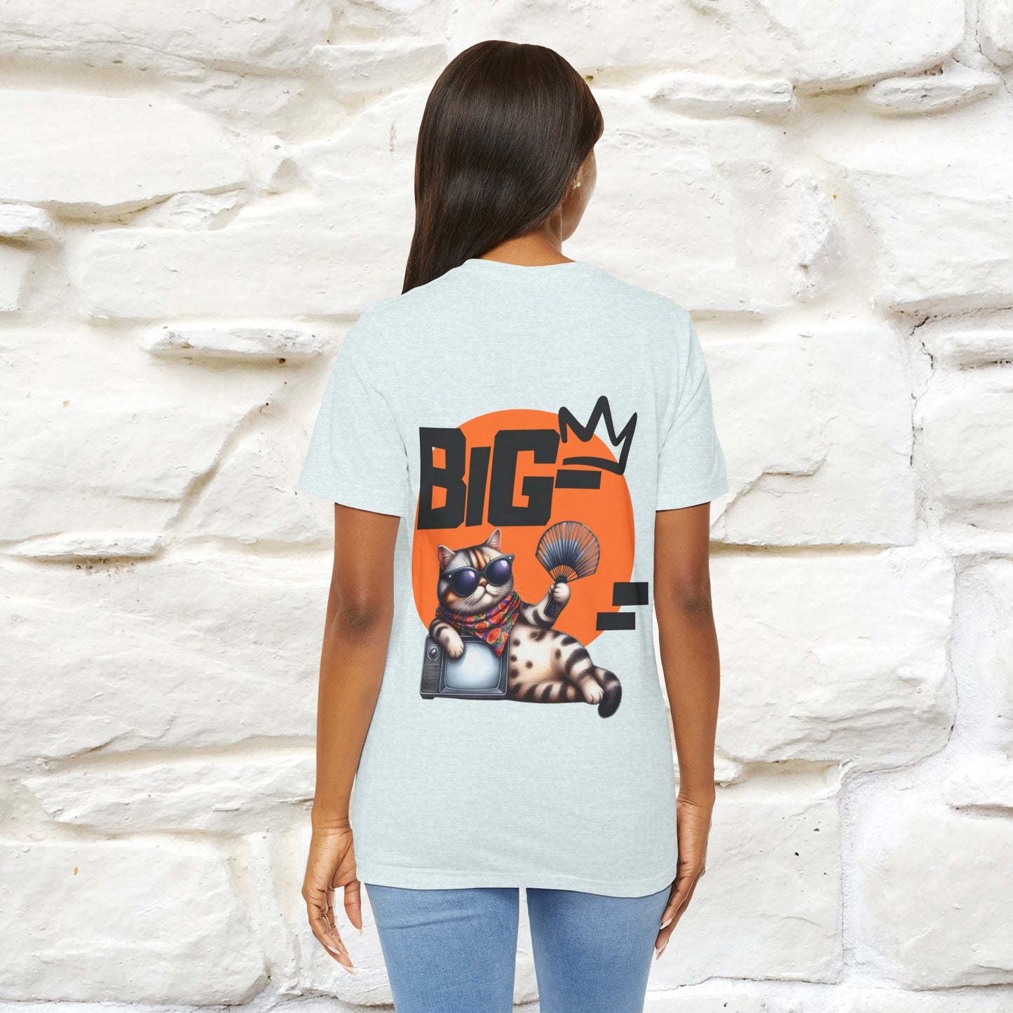 Big Cat T-Shirt for Men & Women | Front & Back Design | 100% Cotton*