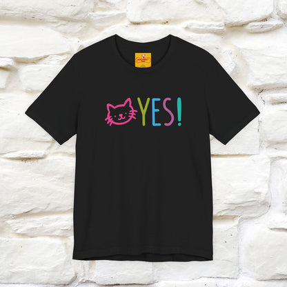 "Yes, Just Do It" Cat T-Shirt| Front & Back Design | Nunu&Miao Studio