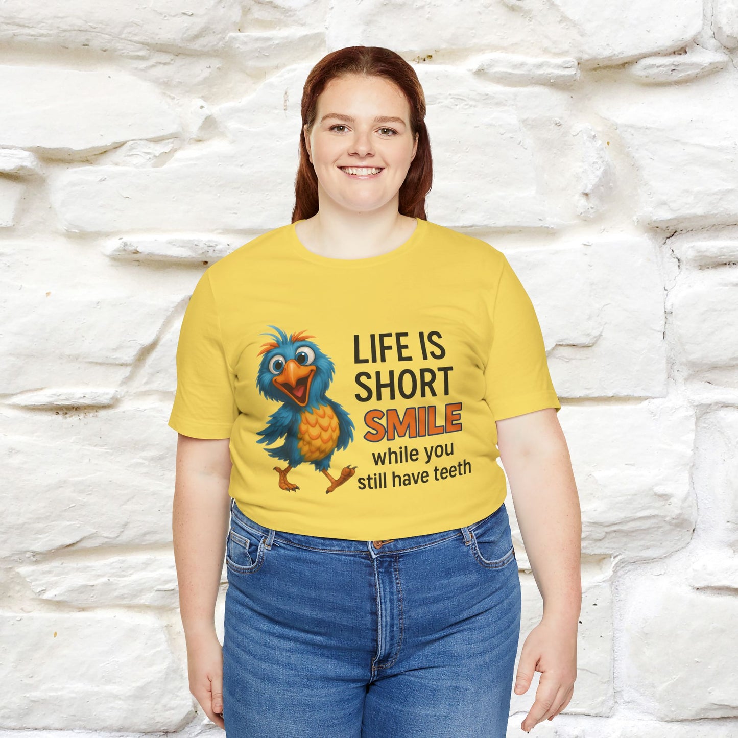 "Life Is Short Smile While ..." |Funny T-Shirt | Nunu&Miao Studio