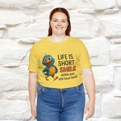 "Life Is Short Smile While ..." |Funny T-Shirt | Nunu&Miao Studio
