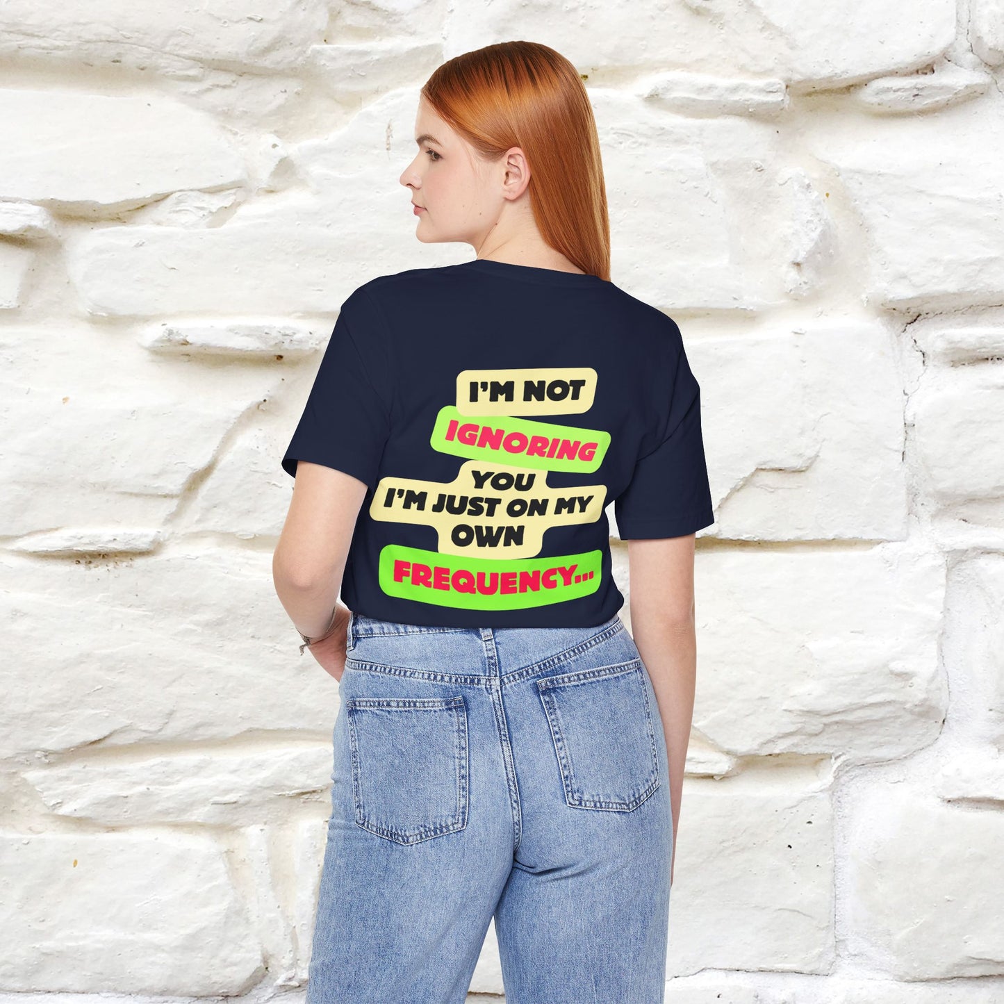 "I'm Not Ignoring You. I'm Just  .. " Cat T-Shirt | Front & Back Design | Nunu&Miao Studio