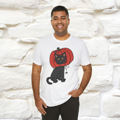 ''Black Cat And The Pumkin'' Unisex T-shirt 100% Cotton*