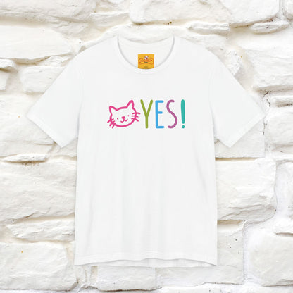 "Yes, Just Do It" Cat T-Shirt| Front & Back Design | Nunu&Miao Studio