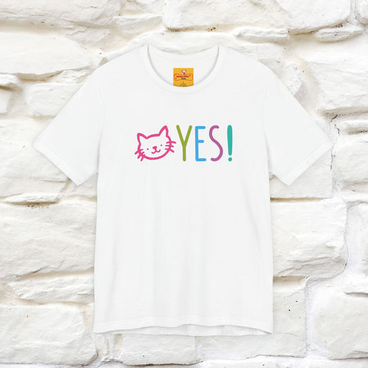 "Yes, Just Do It" Cat T-Shirt| Front & Back Design | Nunu&Miao Studio