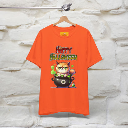 "Angry Cat Happy Halloween" Cat  T-shirt |Nunu&Miao Studio