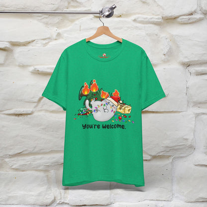 You're Welcome | Sarcastic Cat Christmas Shirt for Men & Women | 100% Cotton*