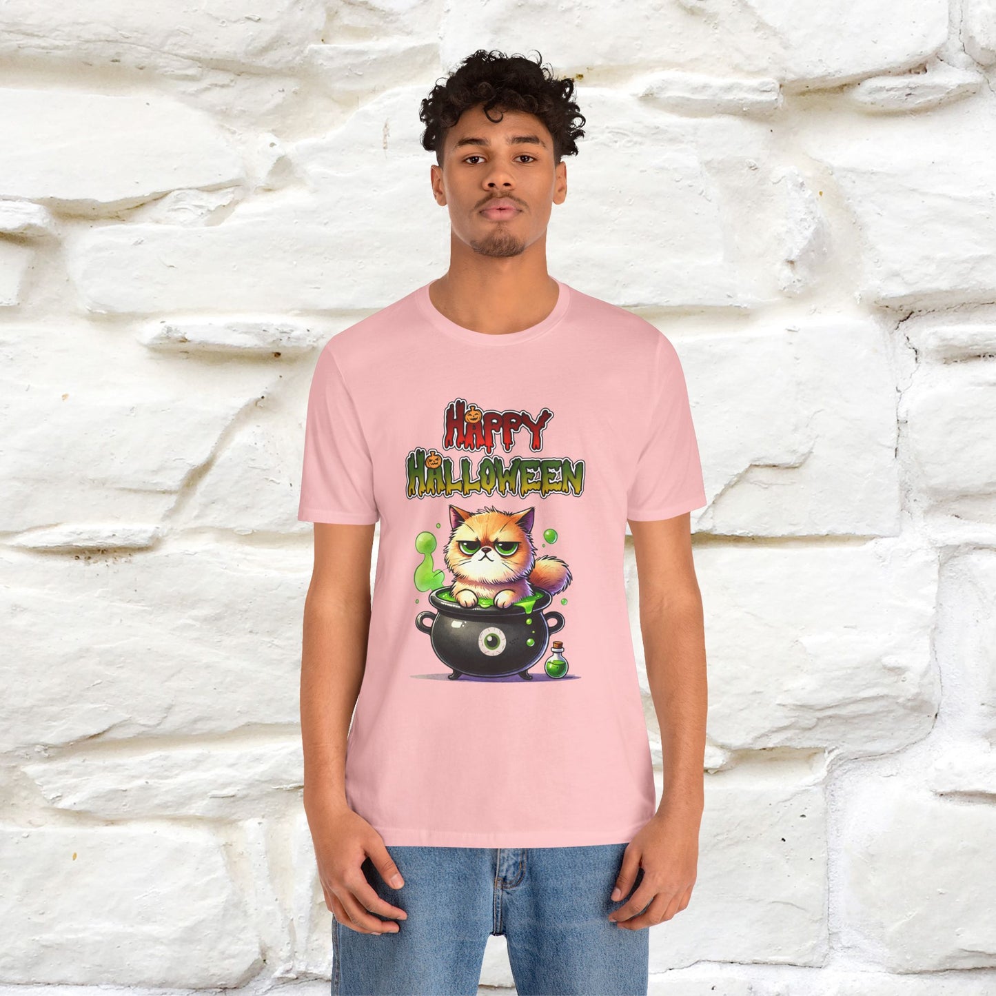 "Angry Cat Happy Halloween" Cat  T-shirt |Nunu&Miao Studio
