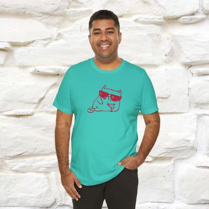 "I’m Happy, Which Often Looks Like Crazy" Cat T-Shirt| Front & Back Design | Nunu&Miao Studio