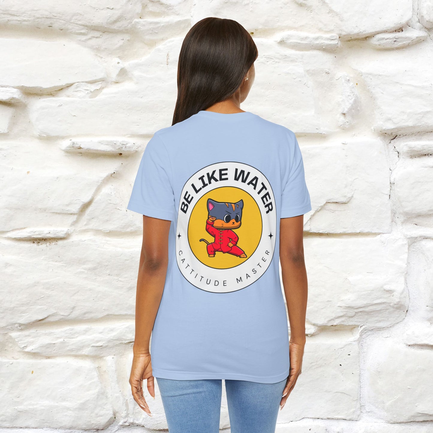 "Be Like Water: Cattitude Master | Cat T-Shirt |Nunu&Miao Studio