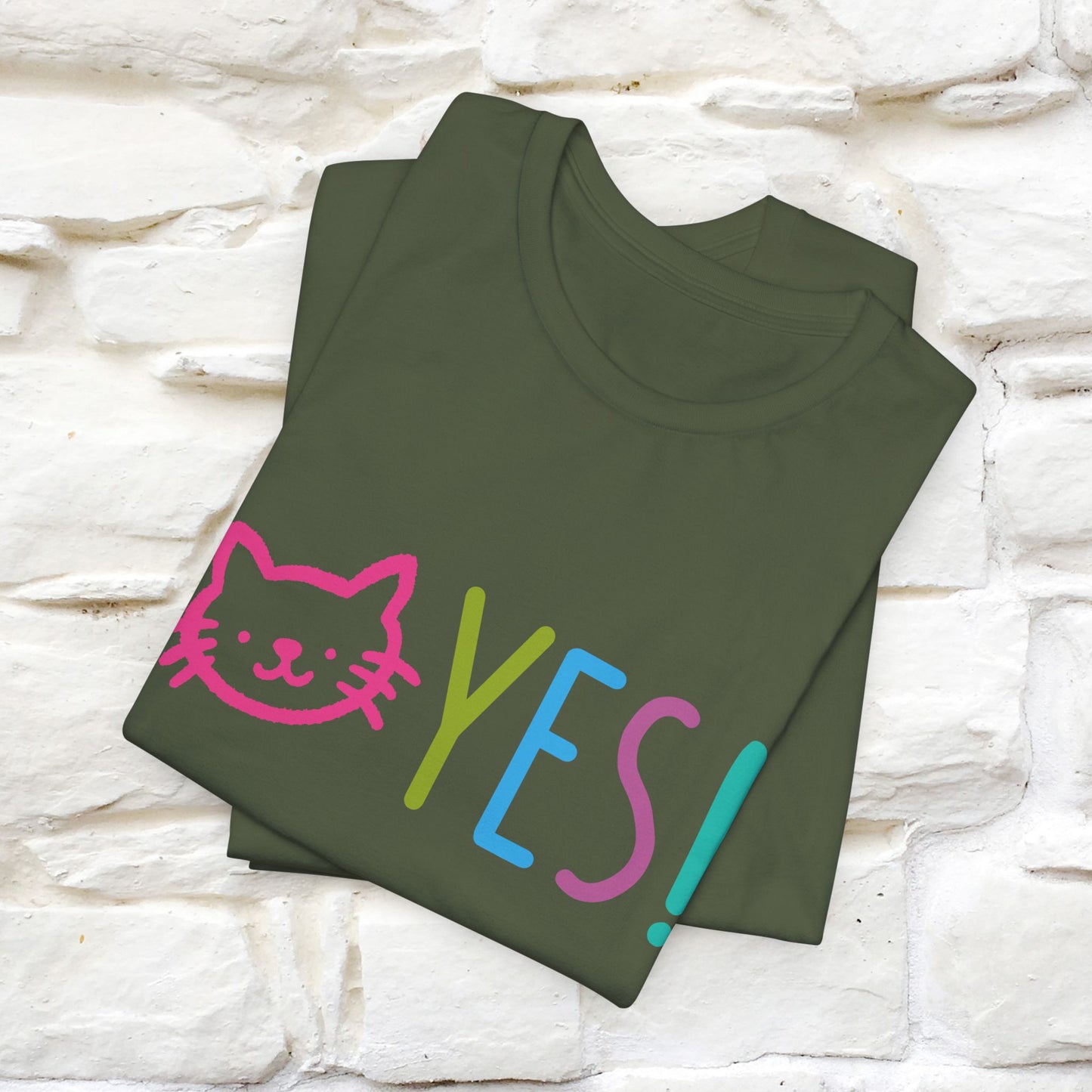 "Yes, Just Do It" Cat T-Shirt for Men & Women | Front & Back Design | 100% Cotton* 🐾