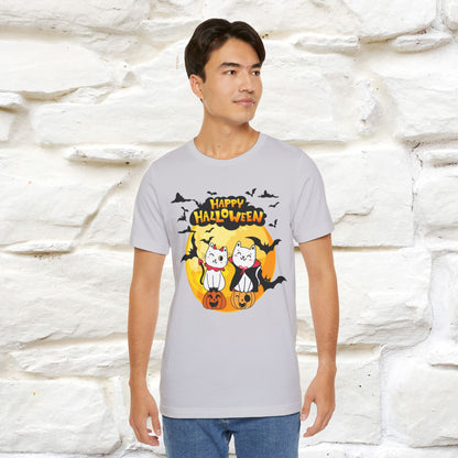 "Happy Halloween Cat Couple " Cat  T-shirt |Nunu&Miao Studio