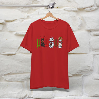 Hi Hi Hi Christmas T-Shirt | Festive Cat Christmas Shirt for Men & Women | 100% Cotton*