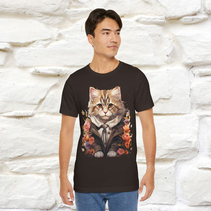 "Mr. Meow" Elegant Cat T-Shirt for Men & Women | 100% Cotton*