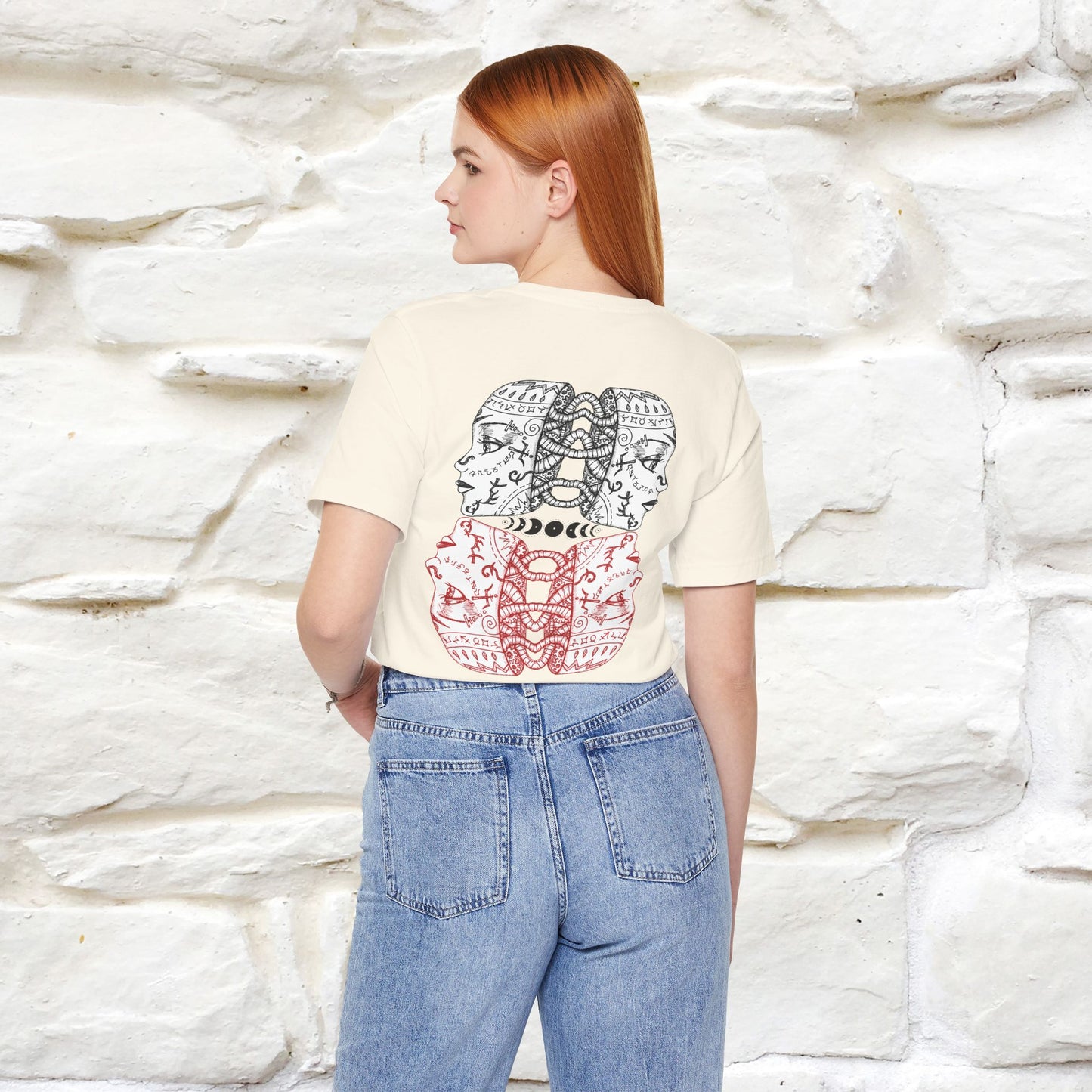 ''Illusion'' Cat T-Shirt Front and Back Design | Nunu&Miao Studio