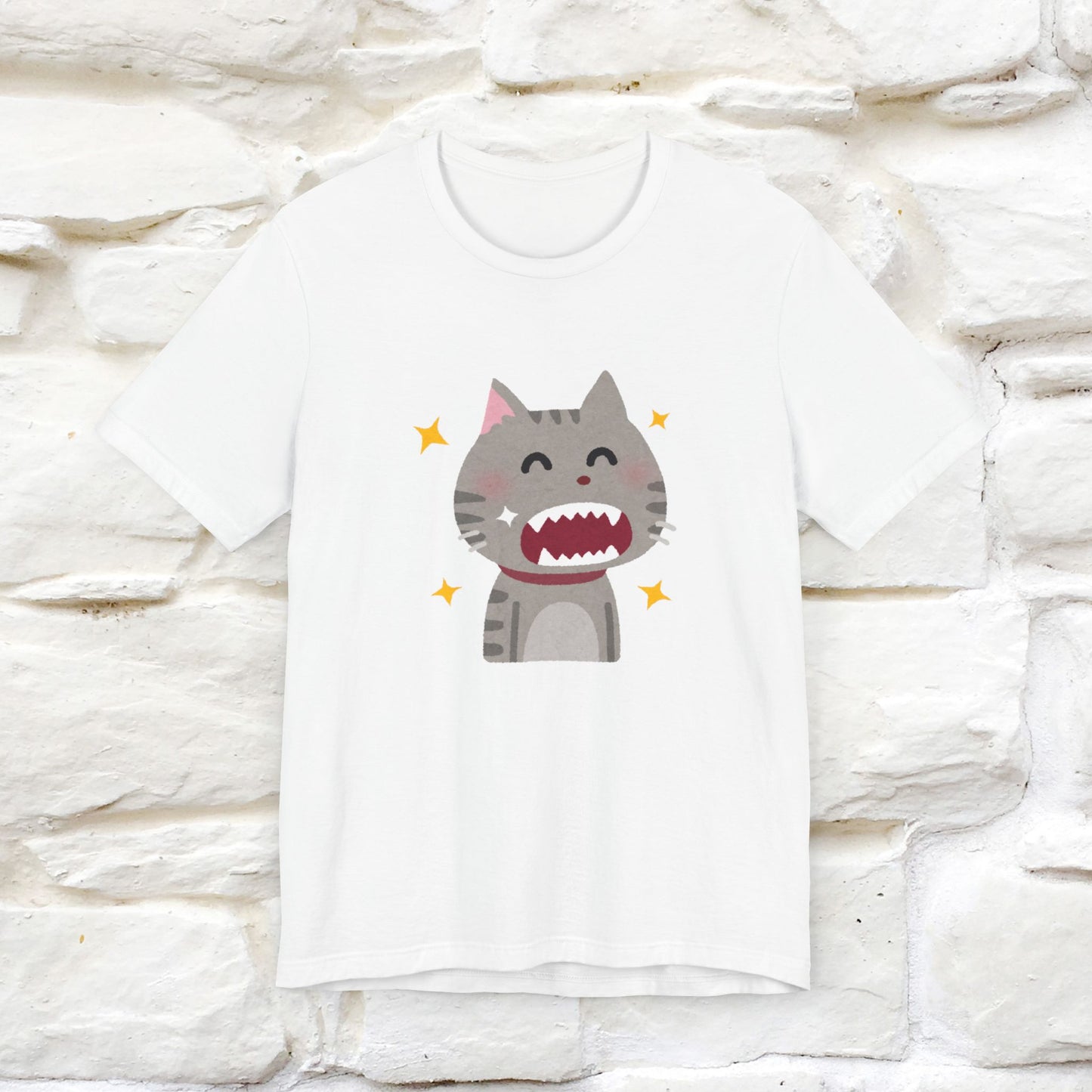 "Smile, Sparkle, Shine" Cat T-Shirt for Men & Women | Front & Back Design | 100% Cotton* 🐾