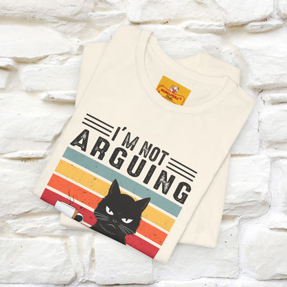 Non sto discutendo, sto spiegando perché ho ragione T-shirt con gatto per uomo e donna | 100% cotone* Maglietta divertente