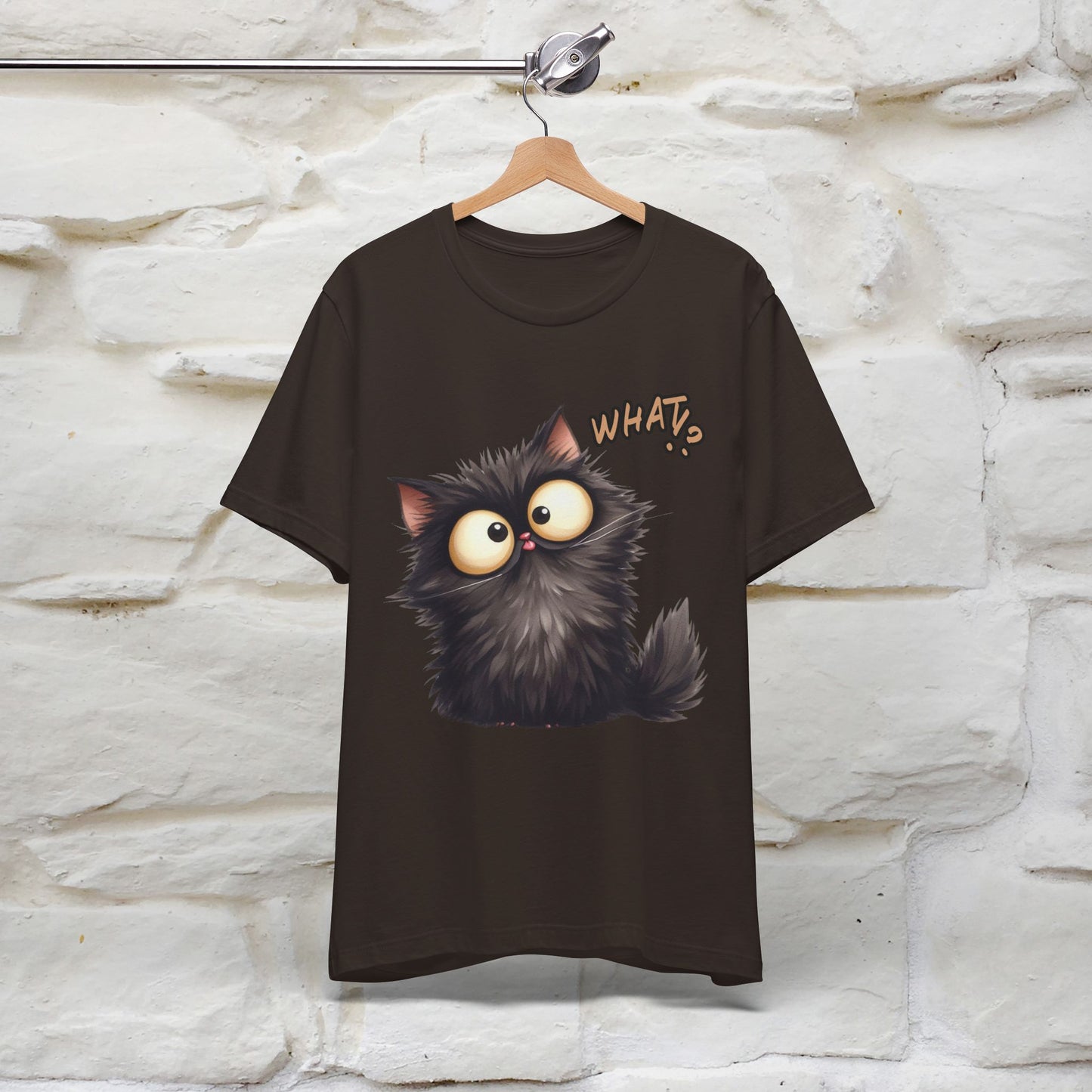 What? Cat T-Shirt for Men & Women | 100% Cotton* Funny & Stylish Tee