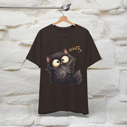 What? Cat T-Shirt for Men & Women | 100% Cotton* Funny & Stylish Tee