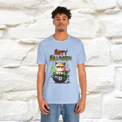 "Angry Cat Happy Halloween" Cat  T-shirt |Nunu&Miao Studio