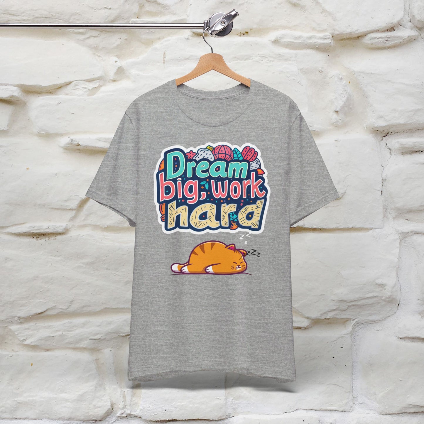 ''Dream Big Work Hard '' T-shirt for Women 100% Cotton* - Nunu&Miao Studio