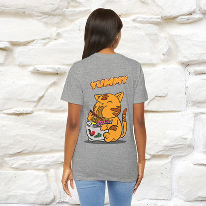 "Yummy" Cat T-shirt for Men & Women | Front & Back Design | 100% Cotton*