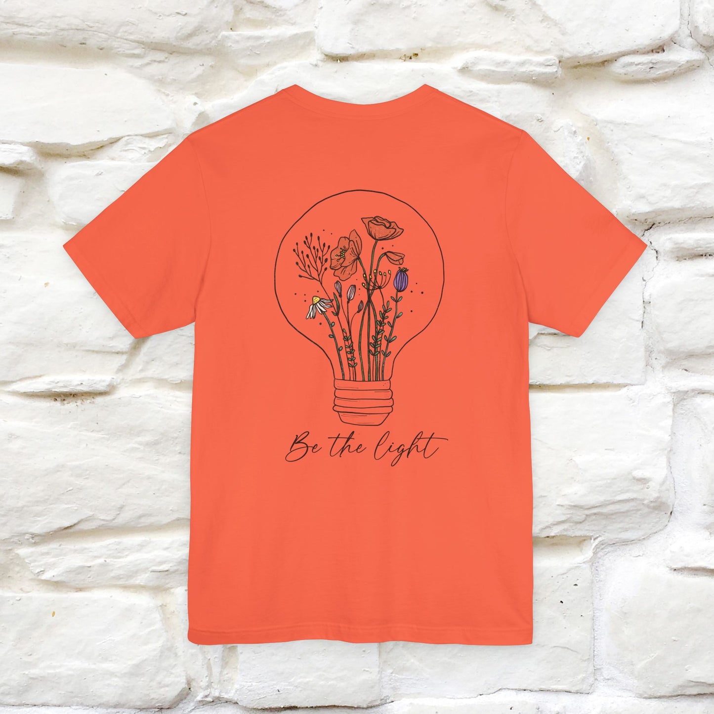 "Be The Light" Cat T-Shirt | Front & Back Design | Nunu&Miao Studio
