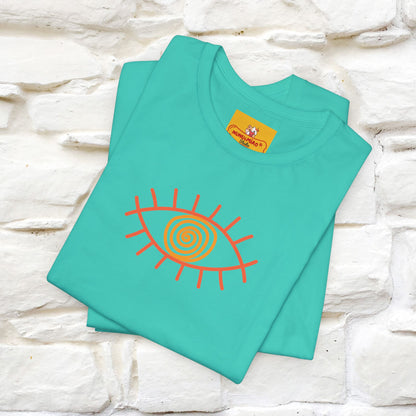 "The Hypnotic Meow'' Cat T-Shirt Front and Back Design | Nunu&Miao Studio