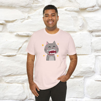 "Smile, Sparkle, Shine" Cat T-Shirt | Front & Back Design | Nunu&Miao Studio