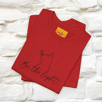 "Be The Light" Cat T-Shirt | Front & Back Design | Nunu&Miao Studio