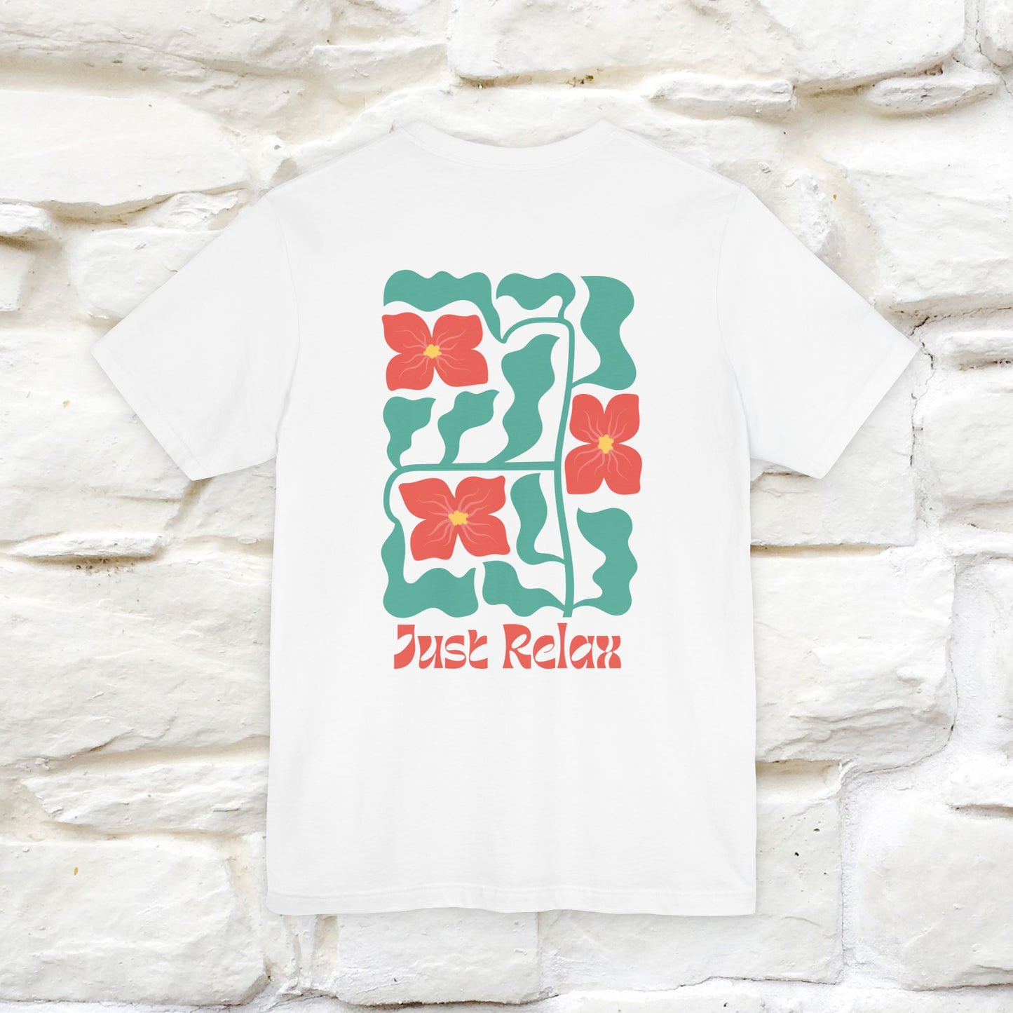 "Just Relax'' Cat T-Shirt Front and Back Design | Nunu&Miao Studio