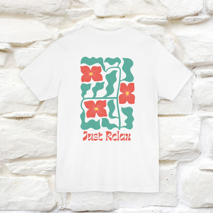 "Just Relax'' Cat T-Shirt Front and Back Design | Nunu&Miao Studio