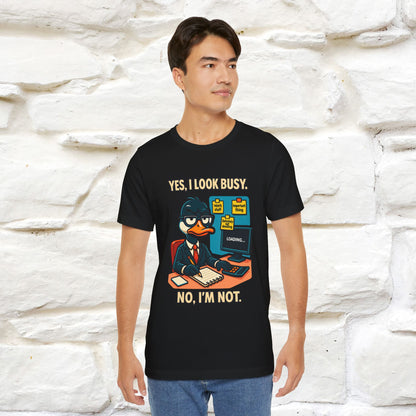 ''Yes, I Look Busy. No I'm Not.''|  Sarcastic Cat T-Shirt | Nunu&Miao Studio
