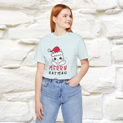 “Merry Catmas Cat T-Shirt | Funny Christmas Cat Shirt for Men & Women | 100% Cotton*