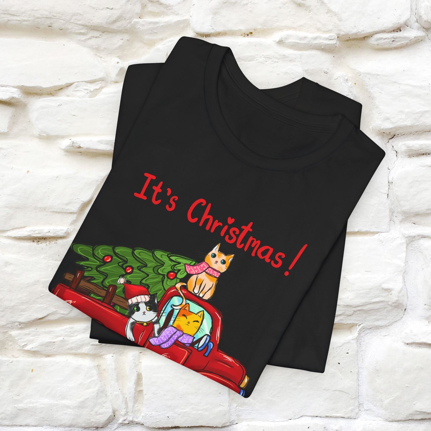 It's Christmas | Festive Cat Christmas Shirt for Men & Women | 100% Cotton*