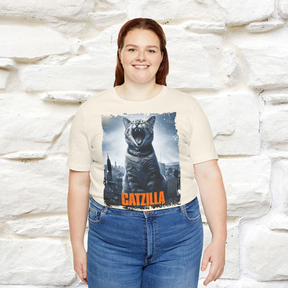 Catzilla T-Shirt | Fun Monster Cat Tee for Men & Women | 100% Cotton*